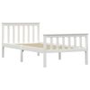 vidaXL Cadre de lit sans matelas blanc bois de pin massif 100x200 cm