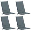 vidaXL Coussins de Chaise &agrave; Dossier Haut en 4 Pi&egrave;ces GEMERT 4 pcs Bleu