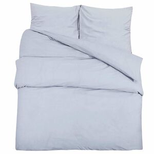 vidaXL Ensemble de housse de couette Gris 220x240 cm Coton