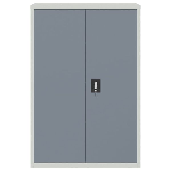 vidaXL Classeur gris clair et gris fonc&eacute; 90x40x140 cm acier