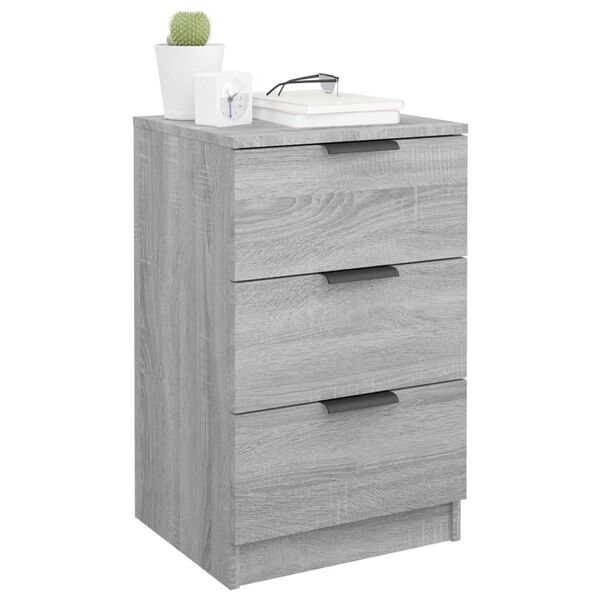 vidaXL Table de chevet Sonoma gris 40x36x65 cm