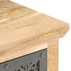 vidaXL Table de chevet avec porte 40x30x50 cm Bois de manguier solide
