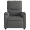 vidaXL Fauteuil inclinable en tissu gris fonc&eacute;