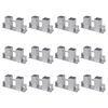 vidaXL Aide d'empilage du bois de chauffage 12 pcs Acier Argent&eacute;