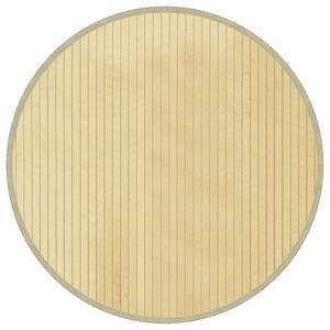 vidaXL Tapis rond naturel clair 60 cm bambou