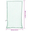 vidaXL Filet pour remorque avec corde &eacute;lastique vert 6x3,5 m PP