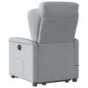 vidaXL Fauteuil de massage inclinable Gris clair Tissu