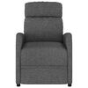 vidaXL Fauteuil inclinable &eacute;lectrique Gris fonc&eacute; Tissu