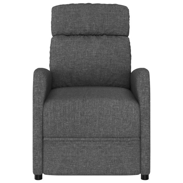 vidaXL Fauteuil inclinable &eacute;lectrique Gris fonc&eacute; Tissu