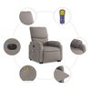 vidaXL Fauteuil inclinable de massage &eacute;lectrique Taupe Tissu
