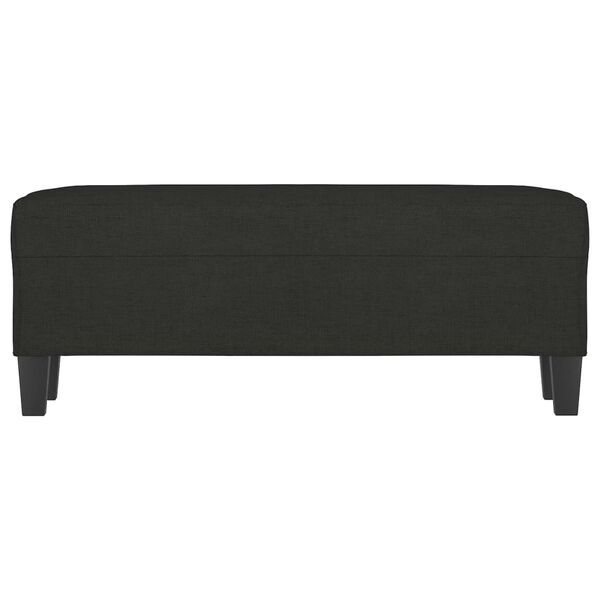 vidaXL Banc Noir 100x35x41 cm Tissu
