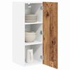 vidaXL Armoire suspendue 2 pcs Bois ancien et Blanc 30 x 31 x 80 cm