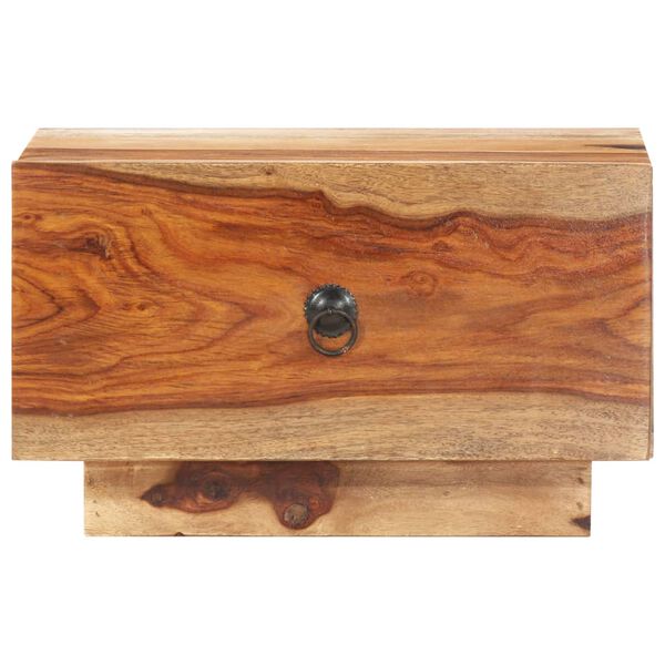 vidaXL Table de chevet 40 x 40 x 25 cm Bois massif