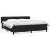 vidaXL Sommier &agrave; lattes de lit avec matelas noir 200x210 cm Velours