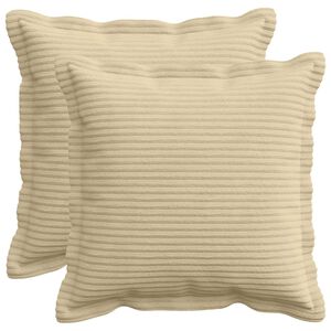 vidaXL Housse de coussin 2 pc HOUTEN Gris Vert Clair 30 x 30 cm