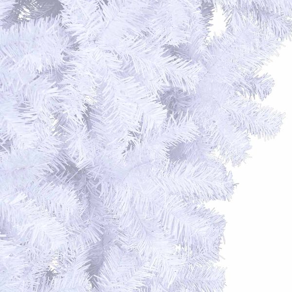 vidaXL Sapin de Noël artificiel renversé avec support Blanc 210 cm