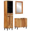 vidaXL Ensemble d'armoire de salle de bain 3 pc Naturel