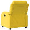 vidaXL Fauteuil inclinable jaune velours