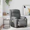 vidaXL Fauteuil de massage inclinable électrique gris similicuir