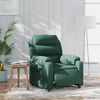 vidaXL Fauteuil inclinable &eacute;lectrique vert fonc&eacute; velours