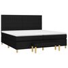 vidaXL Sommier &agrave; lattes de lit avec matelas Noir 200x200 cm Tissu