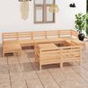 vidaXL Salon de jardin 10 pcs Bois de pin massif