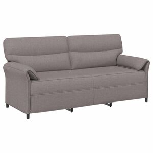 vidaXL Sofa 3 places 3 place Taupe 198 x 83 x 95 cm Tissu