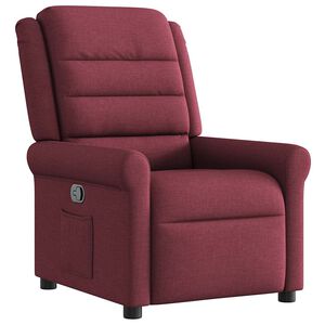 vidaXL Fauteuil inclinable Rouge bordeaux Tissu