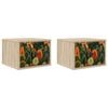 vidaXL Cabinet de chevet mural ZAANDAM 2 pc Ch&ecirc;ne Sonoma