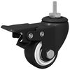 vidaXL Roulettes 12 pi&egrave;ces Noir M6 x 37 mm Fer et nylon