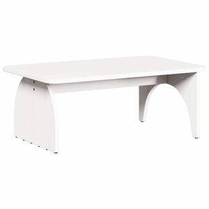 vidaXL Table basse Blanc 80 x 50 x 31 cm Bois massif en pin
