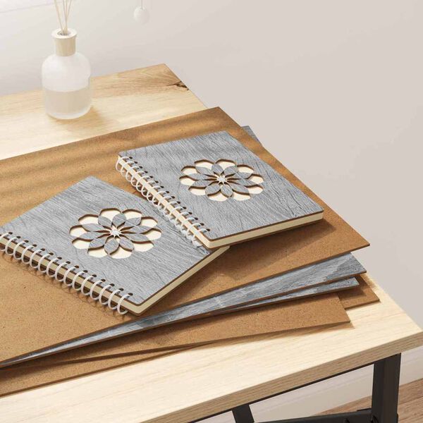 vidaXL Panneaux d&eacute;coratifs 50 pcs Gris Sonoma 30 x 42 x 0,27 cm