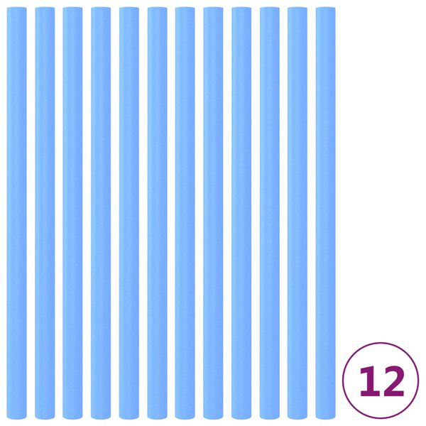 vidaXL Manchons en mousse pour poteau de trampoline 12 pcs 92,5cm Bleu