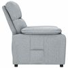vidaXL Fauteuil inclinable Gris clair Tissu