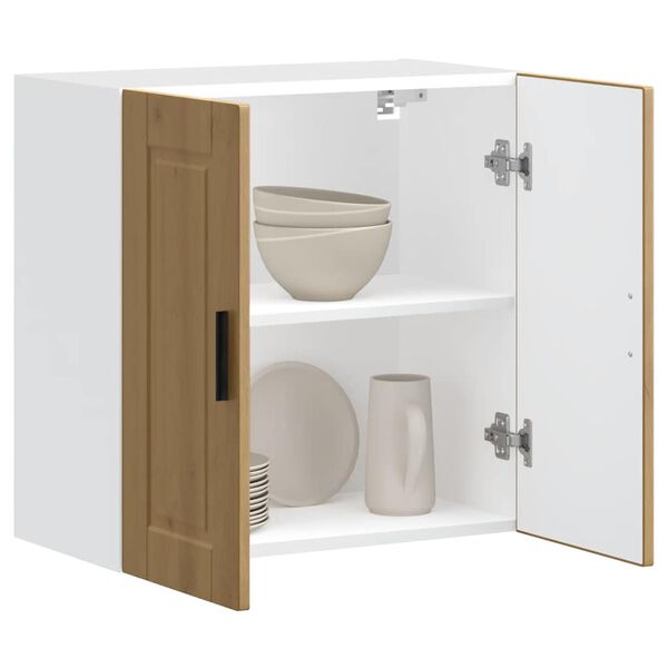 vidaXL Armoire murale de cuisine Porto ch&ecirc;ne artisanal bois ing&eacute;nierie
