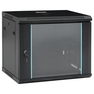 vidaXL Coffret de r&eacute;seau mural 9U 19" IP20 600x450x510 mm