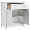 vidaXL Armoire de salle de bain BERG blanc 69,5x34x80 cm pin massif