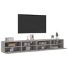 vidaXL Meubles TV muraux 2pcs sonoma gris 100x30x30 cm bois ing&eacute;nierie