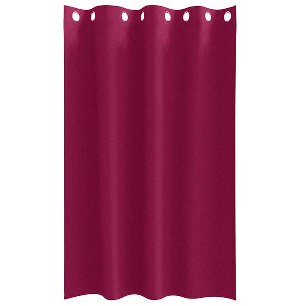vidaXL Rideaux occultants avec anneaux 2 pcs Bordeaux 175 x 140 cm