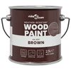 vidaXL Peinture pour bois Marron 2,5 L Impression murale