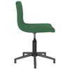 vidaXL Chaises pivotantes &agrave; manger lot de 4 vert fonc&eacute; velours