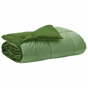 vidaXL Couette d'&eacute;t&eacute; 135 x 200 cm &Eacute;t&eacute; Microfibre (100% polyester) Vert