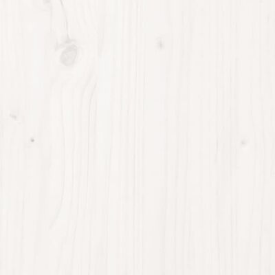 vidaXL Lit pour chien Blanc 61,5x49x9 cm Bois de pin solide