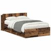 vidaXL Cadre de lit avec rangement Bois ancien 120 x 200 cm