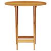 vidaXL Ensemble bistro pliant 3 pcs Marron Bois d'acacia massif