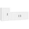 vidaXL Ensemble de meubles TV 2 pcs Blanc Bois d'ing&eacute;nierie