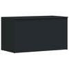 vidaXL Coffre de rangement Noir 84x42x46 cm Bois d'ing&eacute;nierie