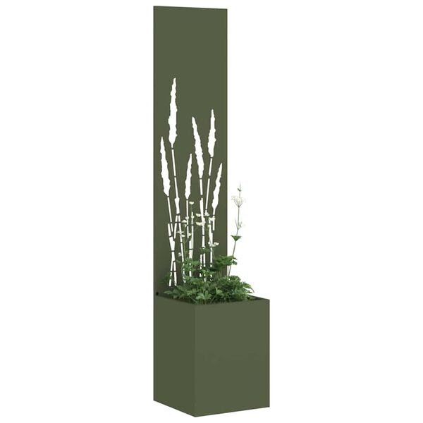 vidaXL &Eacute;cran de confidentialit&eacute; de jardin Vert olive 32 x 140 cm