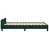 vidaXL Cadre de lit sans matelas vert fonc&eacute; 120x190 cm velours