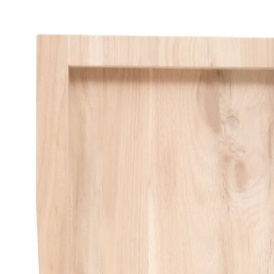 vidaXL Dessus de table 120x40x(2-6) cm bois de chêne massif non traité